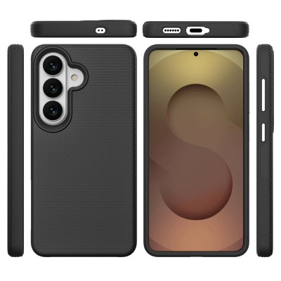 „TUTU“ Shockproof ciets silikona korpuss - melns (Galaxy S26+)