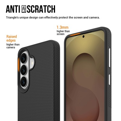 „TUTU“ Shockproof kieto silikono  dėklas - juodas (Galaxy S26+)