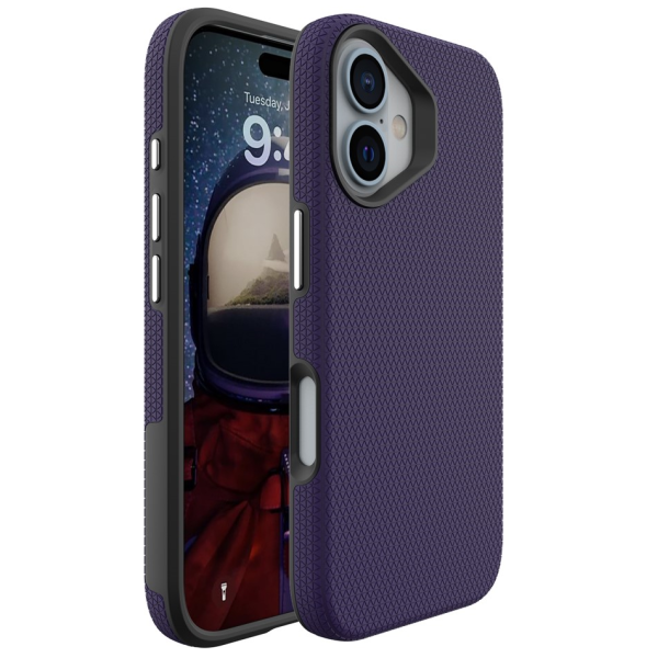 „TUTU“ Shockproof kieto silikono  dėklas - violetinis (iPhone 16)