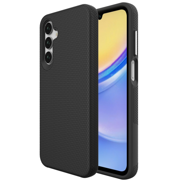 „TUKU“ Shockproof kieto silikono  dėklas - juodas (Galaxy A37 / A27 / A36 / A56)