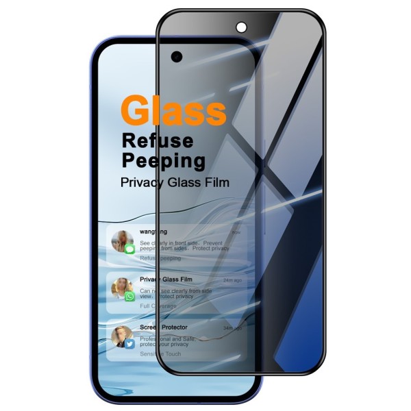 "IMAK" Tempered Glass black screen protector - privacy (Pixel 10a)