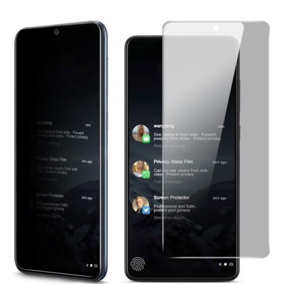 "IMAK" Tempered Glass melns ekrāna aizsargstikls - privāta (Galaxy A72)