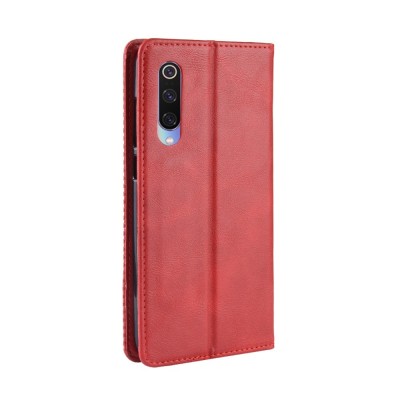 „Vintage“ atvērams maciņš - sarkans (Mi 9 Lite)