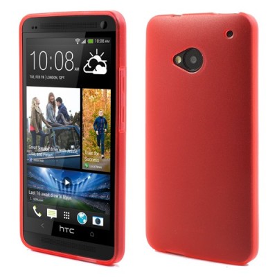 Perregimas HTC One M7 raudonas dėklas (Dėkliukas) / Priedai.lt