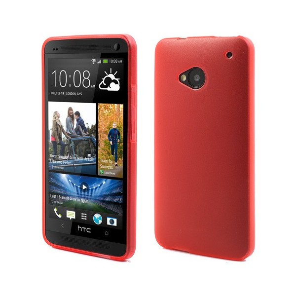 Silikoninis matinis dėklas - raudonas (One)