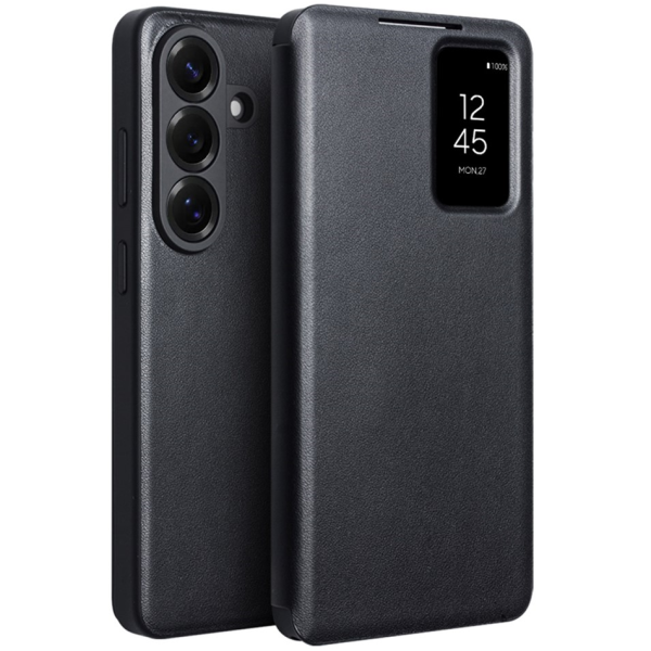 QIALINO Flip Case - Black (Galaxy S26+)