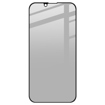 "IMAK" Tempered Glass melns ekrāna aizsargstikls - privāta (iPhone 14 / 13 / 13 Pro)