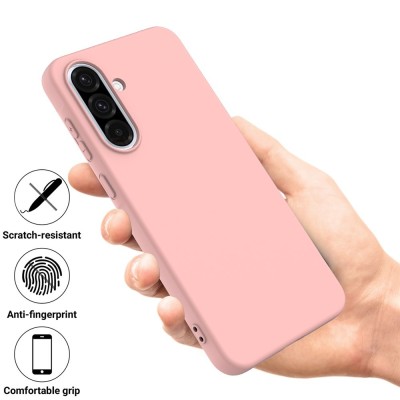 „Shell“ kieto silikono (TPU) dėklas - rožinis (Galaxy A56 / A36)