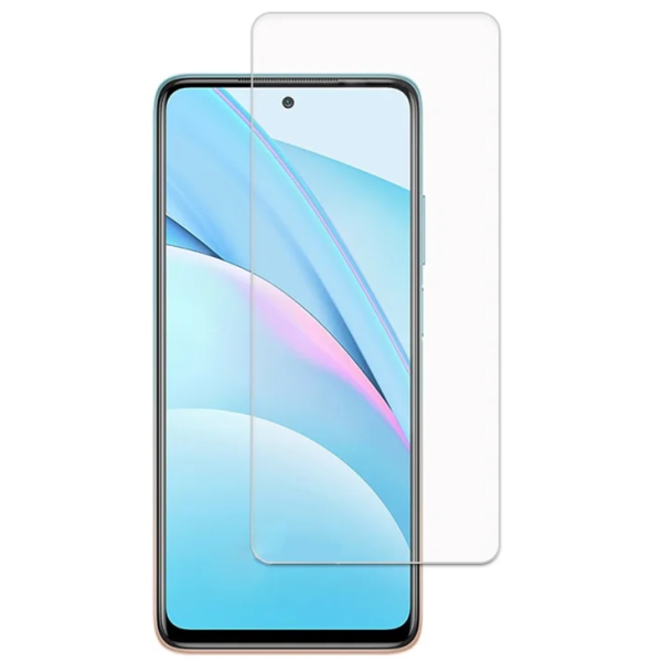 „Tempered Glass“ (nepilno dengimo) apsauginis ekrano stiklas - skaidrus (Redmi Note 9 Pro)