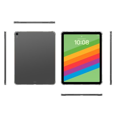 Sustiprintos apsaugos kieto silikono (TPU) dėklas - skaidrus (iPad Air 13 (2026) / Air 13 (2025) / Air 13 (2024))