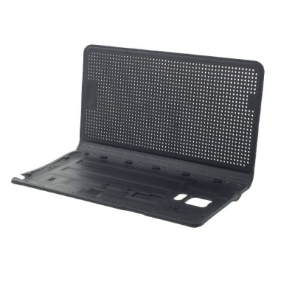 Samsung Galaxy Note 4 N910 Smart Dot View atvērams melns ādas maciņš / Vacins.lv