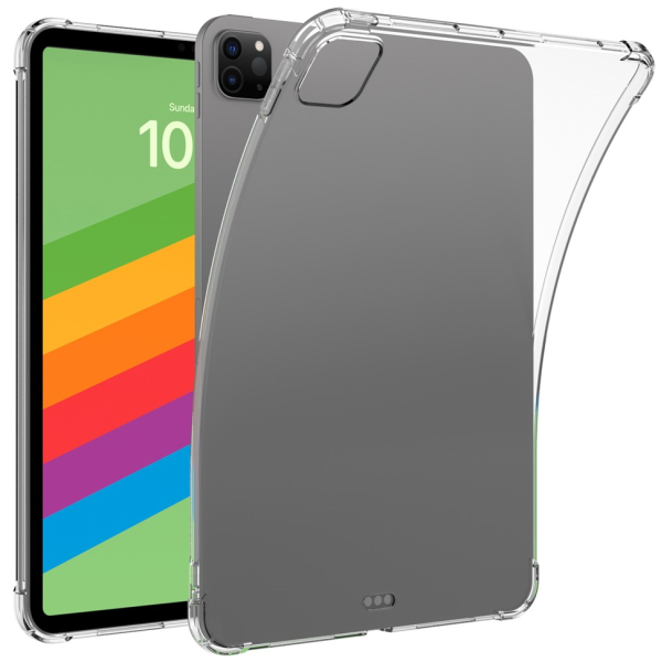 Sustiprintos apsaugos kieto silikono (TPU) dėklas - skaidrus (iPad Pro 13 (2025) / 13 (2024))