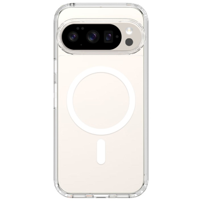„Tubi“ MagSafe kieto silikono (TPU) dėklas - skaidrus (Pixel 10 Pro / 10 / 9 Pro / 9)