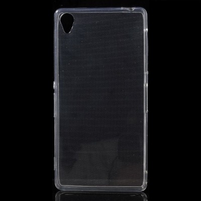 Sony Xperia Z3 skaidrus (permatomas) kieto silikono TPU ploniausias pasaulyje dėklas / Priedai.lt