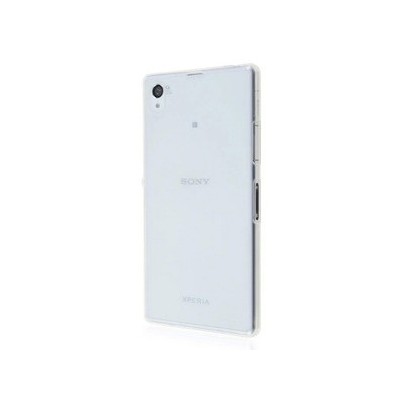 Sony Xperia Z3 skaidrus (permatomas) kieto silikono TPU ploniausias pasaulyje dėklas / Priedai.lt
