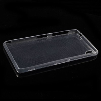 Sony Xperia Z3 skaidrus (permatomas) kieto silikono TPU ploniausias pasaulyje dėklas / Priedai.lt