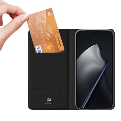 „Dux Ducis“ Skin atverčiamas dėklas - juodas (Xiaomi 17T)