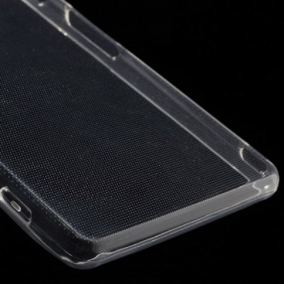Sony Xperia Z3 skaidrus (permatomas) kieto silikono TPU ploniausias pasaulyje dėklas / Priedai.lt