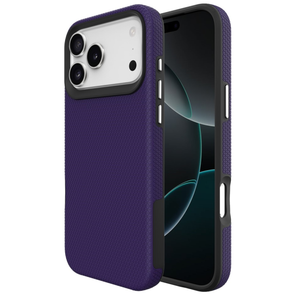 „TUKU“ Shockproof MagSafe kieto silikono  dėklas - violetinis (iPhone 17 Pro)