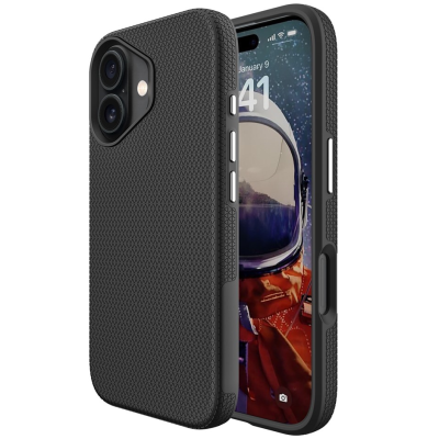 „TUKU“ Shockproof MagSafe kieto silikono  dėklas - juodas (iPhone 17)