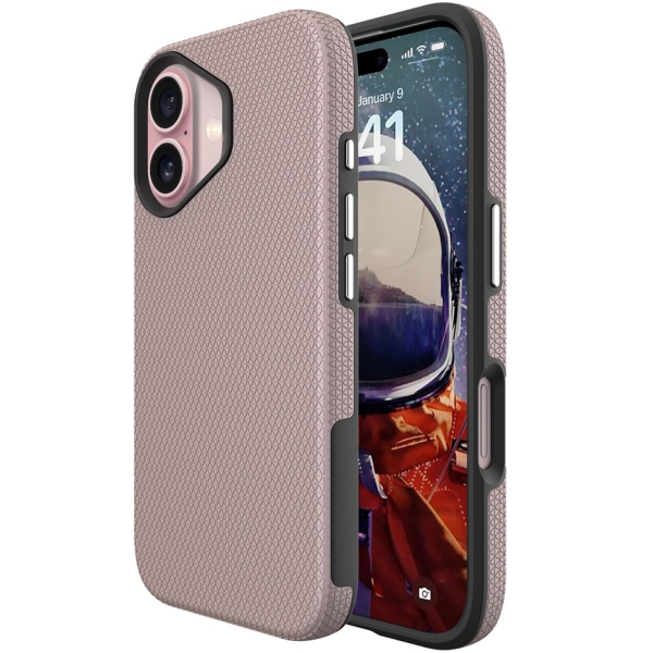 „TUKU“ Shockproof MagSafe kieto silikono  dėklas - rožinis (iPhone 17)