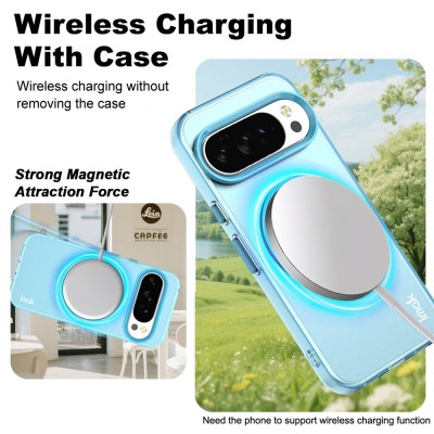 „IMAK“ Candy MagSafe matinis kieto silikono (TPU) dėklas - mėlynas (Pixel 10 Pro XL)