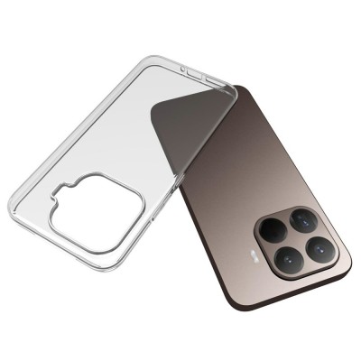 Kieto silikono (TPU) dėklas - skaidrus (Xiaomi 17T Pro)
