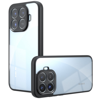 „Mofan“ skaidrus kieto silikono (TPU) dėklas - juodas (Xiaomi 17T Pro)