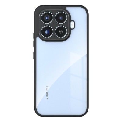 „Mofan“ skaidrus kieto silikono (TPU) dėklas - juodas (Xiaomi 17T Pro)
