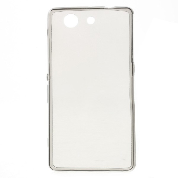 Planākais TPU dzidrs apvalks - pelēks (Xperia Z3 Compact)