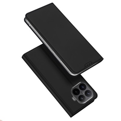 „Dux Ducis“ Skin atverčiamas dėklas - juodas (Xiaomi 17T Pro)