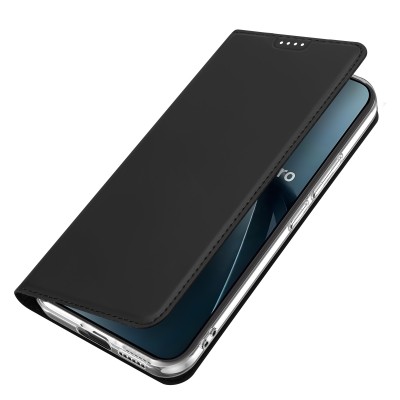 „Dux Ducis“ Skin atverčiamas dėklas - juodas (Xiaomi 17T Pro)