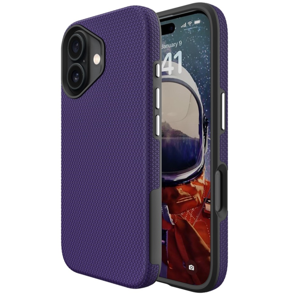 „TUKU“ Shockproof MagSafe kieto silikono  dėklas - violetinis (iPhone 17)