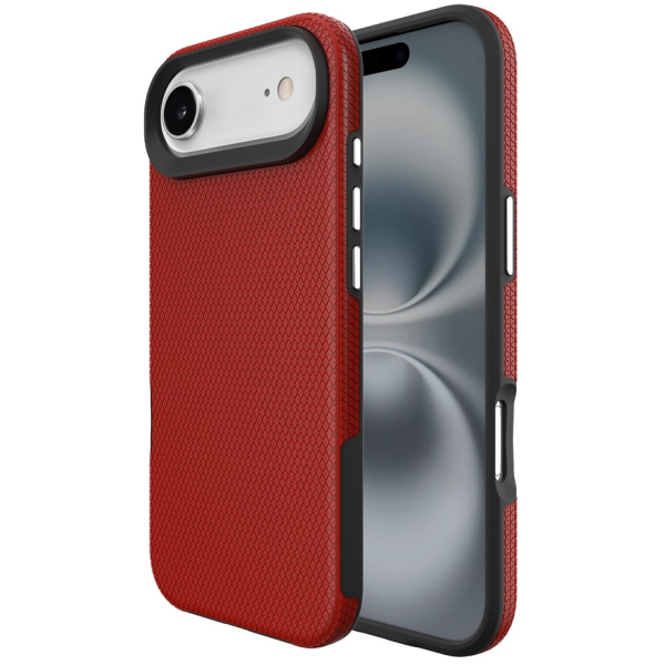 „TUKU“ Shockproof MagSafe kieto silikono  dėklas - raudonas (iPhone Air)