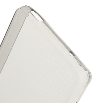 Sony Xperia Z3 Compact dzidrs (caurspīdīgs) cieta silikona TPU pasaulē planākais pelēks apvalks / Vacins.lv