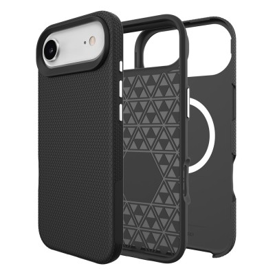 „TUKU“ Shockproof MagSafe kieto silikono  dėklas - juodas (iPhone Air)