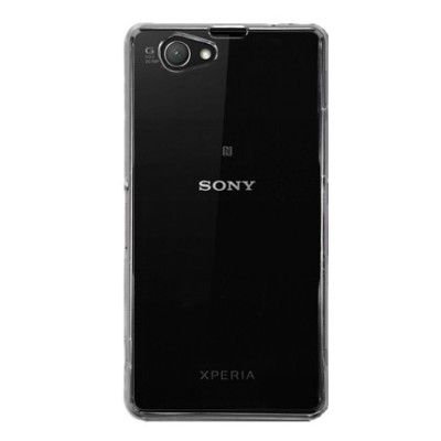 Sony Xperia Z1 Compact plastikinis skaidrus (permatomas) dėklas - nugarėlė / Priedai.lt