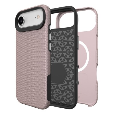 „TUKU“ Shockproof MagSafe kieto silikono  dėklas - rožinis (iPhone Air)