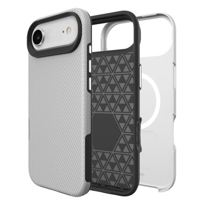 „TUKU“ Shockproof MagSafe kieto silikono  dėklas - sidabrinis (iPhone Air)