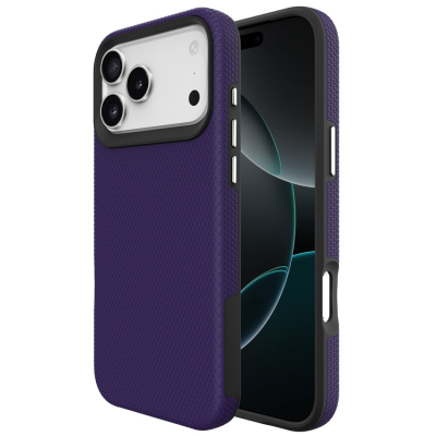 „TUKU“ Shockproof MagSafe kieto silikono  dėklas - violetinis (iPhone 17 Pro Max)