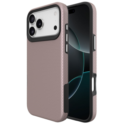 „TUKU“ Shockproof MagSafe kieto silikono  dėklas - rožinis (iPhone 17 Pro Max)