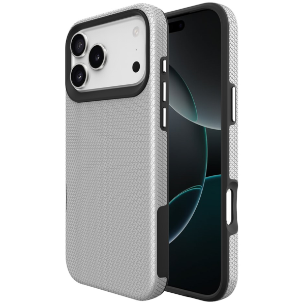 „TUKU“ Shockproof MagSafe kieto silikono  dėklas - sidabrinis (iPhone 17 Pro Max)