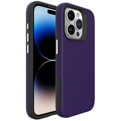 „TUKU“ Shockproof MagSafe kieto silikono  dėklas - violetinis (iPhone 16 Pro Max)