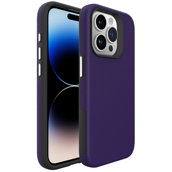 „TUKU“ Shockproof MagSafe kieto silikono  dėklas - violetinis (iPhone 16 Pro Max)