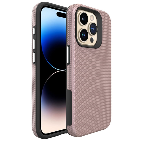 „TUKU“ Shockproof MagSafe kieto silikono  dėklas - rožinis (iPhone 16 Pro Max)