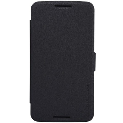 Motorola Nexus 6 Nillkin Fresh atvēramais melns maciņš / Vacins.lv