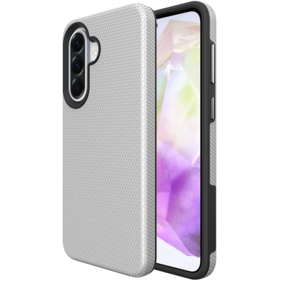 „TUKU“ Shockproof MagSafe kieto silikono  dėklas - sidabrinis (Galaxy A57)