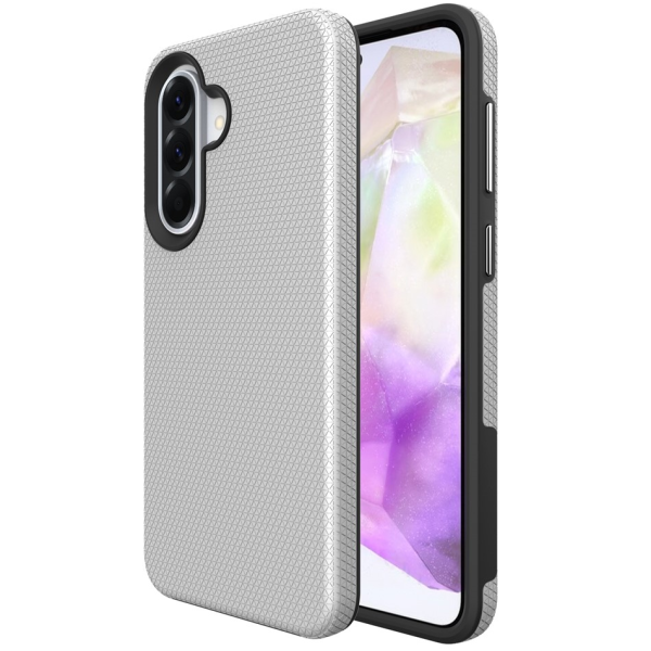 „TUKU“ Shockproof MagSafe kieto silikono  dėklas - sidabrinis (Galaxy A57)