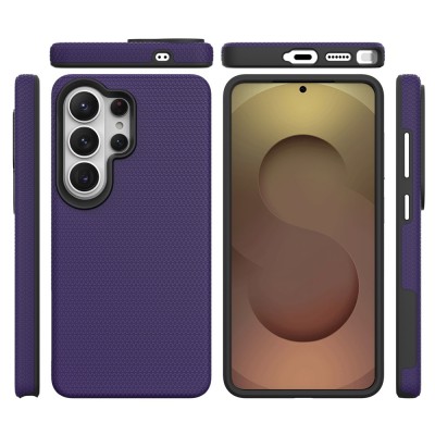 „TUKU“ Shockproof MagSafe kieto silikono  dėklas - violetinis (Galaxy S25 Ultra)