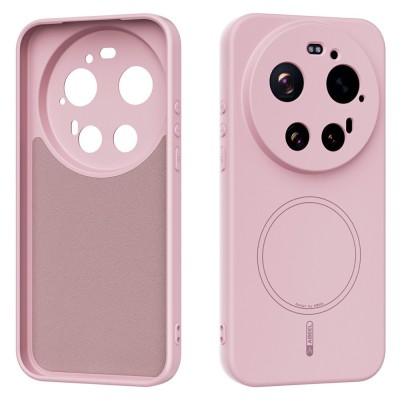 „ABEEL“ kieto silikono (TPU) dėklas - rožinis (Xiaomi 17 Ultra)